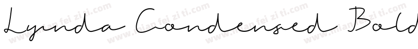 Lynda Condensed Bold字体转换